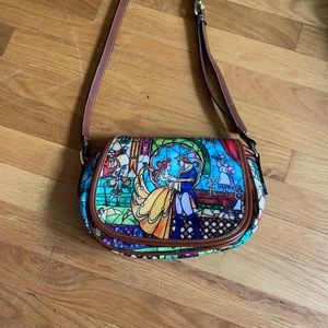 Beauty and the beast cross body bag